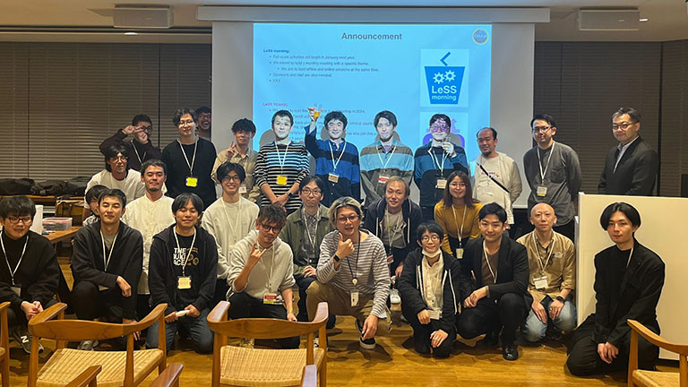 LeSS' Morningの活動風景